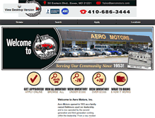 Tablet Screenshot of aeromotors.com